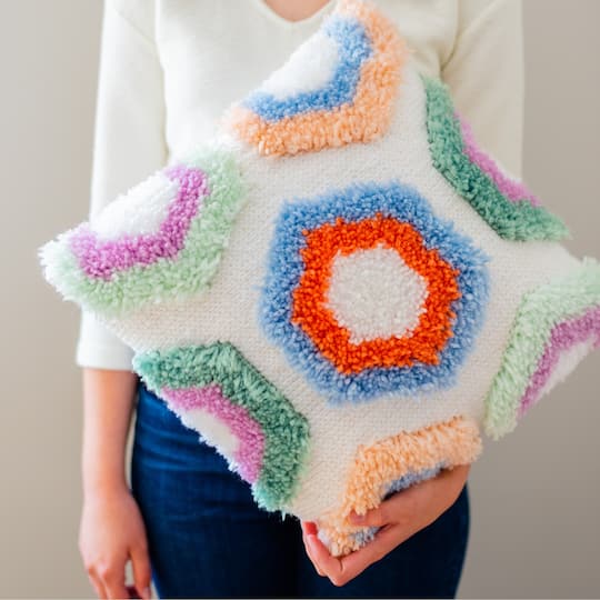 LoRan® Latch-Stitch™ Pillow Kit, Hexi Design